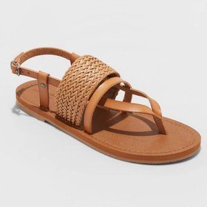 UNIVERSAL THREAD Senora Ankle Strap Thong Sandals